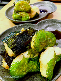 大和芋の磯部&大葉揚げ